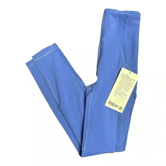 Lululemon Everlux and Mesh SHR Blue High-Waisted Training Tight 25” LW5EWMS - Picture 3 of 8
